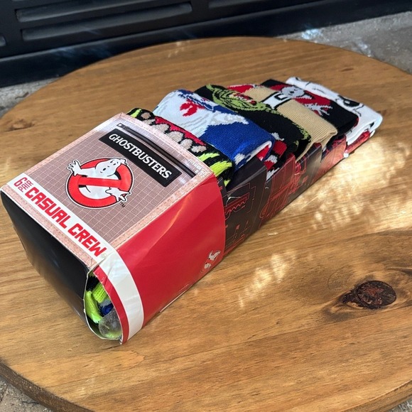 Men's SZ 8-12 Ghostbuster Casula Crew Socks (6 pairs) GIFT NEW - Picture 3 of 10